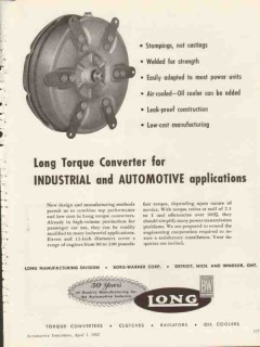 long mfg 1953 industrial automotive torque converter vintage ad long mfg 1953 industrial automotive torque converter vintage ad