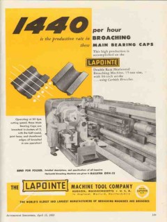 lapointe machine tool company 1953 production broaching vintage ad