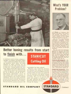 Standard Oil Company 1953 Vintage Ad JE Weston Kansas City Lubrication Standard Oil Company 1953 Vintage Ad JE Weston Kansas City Lubrication
