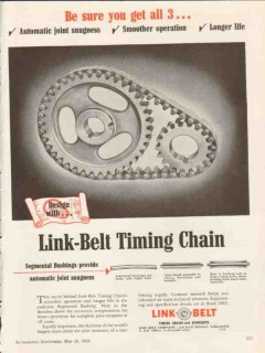 link-belt company 1953 be sure you get all 3 timing chain vintage ad link-belt company 1953 be sure you get all 3 timing chain vintage ad