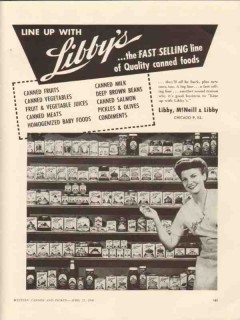 libby mcneill libby 1946 fast selling quality canned foods vintage ad