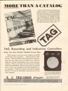 portable products corp 1946 c j tagliabue tag recording vintage ad portable products corp 1946 c j tagliabue tag recording vintage ad
