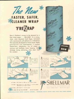 shellmar products corp 1946 new fast safe clean fre-z-rap vintage ad shellmar products corp 1946 new fast safe clean fre-z-rap vintage ad