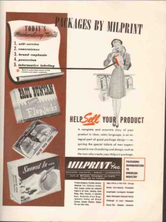 milprint inc 1946 help sell your product informative label vintage ad milprint inc 1946 help sell your product informative label vintage ad