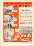 rogers brothers seed company 1946 the high plains of idaho vintage ad