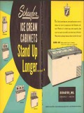 Schaefer Inc 1951 Vintage Ad Ice Cream Cabinet Freezer Stand Up Longer Schaefer Inc 1951 Vintage Ad Ice Cream Cabinet Freezer Stand Up Longer