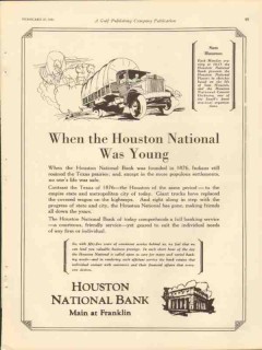 houston national bank 1931 founded 1876 when was young vintage ad