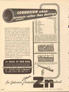 st joseph lead company 1953 corrosion which protects rather vintage ad