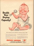 Socony Vacuum Oil Company 1953 Vintage Ad Double Drying Capacity