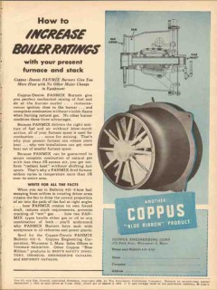 coppus engineering corp 1953 increase boiler ratings fanmix vintage ad