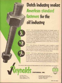 reynolds fasteners inc 1953 american standard oil industry vintage ad reynolds fasteners inc 1953 american standard oil industry vintage ad