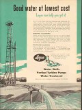 layne bowler inc 1953 good water at lowest cost wells vintage ad