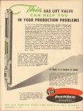 Garrett Oil Tools Inc 1953 Vintage Ad Gas Lift Valve Production Garrett Oil Tools Inc 1953 Vintage Ad Gas Lift Valve Production