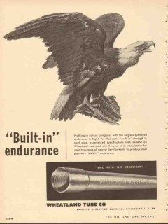 wheatland tube company 1953 built in endurance yearmark vintage ad