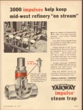 Yarnall-Waring Company 1953 Vintage Ad Oil Impulses Refinery On Stream Yarnall-Waring Company 1953 Vintage Ad Oil Impulses Refinery On Stream
