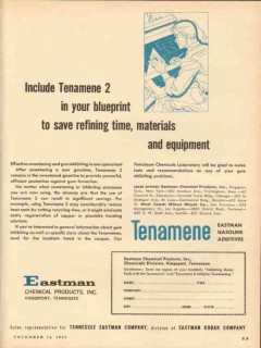 eastman chemical products 1953 include tenamene-2 additive vintage ad eastman chemical products 1953 include tenamene-2 additive vintage ad