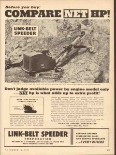 link-belt speeder corp 1953 before you buy compare net hp vintage ad