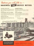 rockwell mfg company 1953 features 201 orifice meters vintage ad