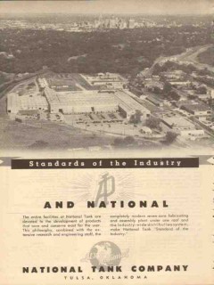 National Tank Company 1953 Vintage Ad Oil Field Standards Industry