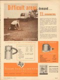 Texas Instruments Inc 1953 Vintage Ad TI Seismometers Difficult Areas Texas Instruments Inc 1953 Vintage Ad TI Seismometers Difficult Areas