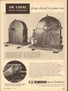 de laval steam turbine company 1953 dwarf to giant size vintage ad