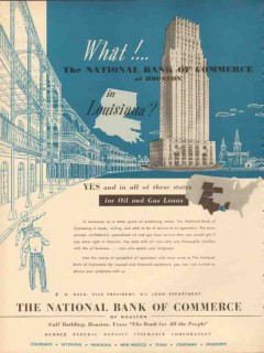 national bank of commerce 1953 houston tx what in louisiana vintage ad national bank of commerce 1953 houston tx what in louisiana vintage ad