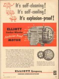 elliott company 1953 crocker-wheeler explosion-proof motors vintage ad