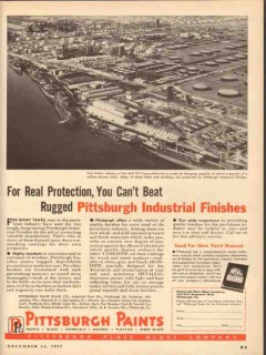 pittsburgh plate glass company 1953 industrial finishes vintage ad