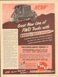 four wheel drive auto company 1953 fwd math-matic design vintage ad
