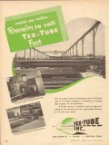 Tex-Tube Inc 1953 Vintage Ad Oil Complete Pipe Facilities Threading