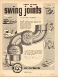 OPW Corp 1953 Vintage Ad Oil Swing Joints Flow Lines 3400 Series