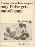 the pulse inc 1965 among research techniques in home vintage ad