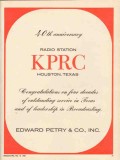 kprc 1965 houston tx radio station 40th anniversary service vintage ad kprc 1965 houston tx radio station 40th anniversary service vintage ad