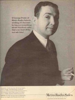 metro radio sales 1965 george ponte is smiling metromedia vintage ad metro radio sales 1965 george ponte is smiling metromedia vintage ad
