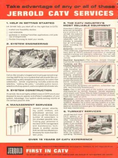 jerrold electronics corp 1965 catv services engineering vintage ad