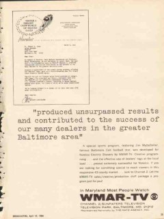 wmar tv 1965 baltimore md norelco electric razor success vintage ad wmar tv 1965 baltimore md norelco electric razor success vintage ad