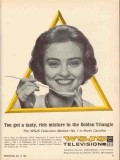 wsjs tv 1965 winston-salem nc rich mixture golden triangle vintage ad wsjs tv 1965 winston-salem nc rich mixture golden triangle vintage ad