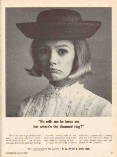 n w ayers son 1965 he tells me he loves me commercial vintage ad n w ayers son 1965 he tells me he loves me commercial vintage ad