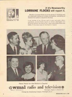 wmal 1965 washington dc lorraine flocks will report it news vintage ad wmal 1965 washington dc lorraine flocks will report it news vintage ad