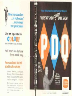 four star distribution corp 1965 pdq dennis james tv show vintage ad four star distribution corp 1965 pdq dennis james tv show vintage ad