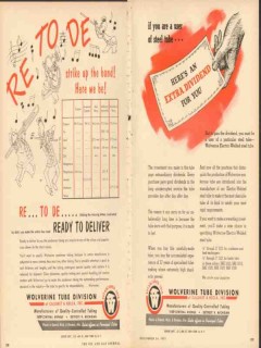 calumet and hecla inc 1953 wolverine tube ready to deliver vintage ad