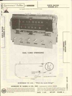 curtis mathes chassis 47-1 am fm tv tape phono sams photofact manual curtis mathes chassis 47-1 am fm tv tape phono sams photofact manual