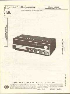 jcpenney models 680-3740 680-3700 receiver sams photofact manual 