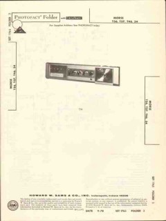 morse models t36 t37 t46 34 am fm radio tape sams photofact manual