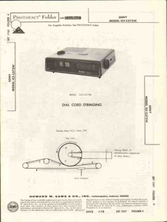 sony model icf-c575w am fm clock radio sams photofact manual