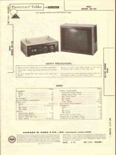 mga model bs-135 clock radio tv tuner monitor sams photofact manual
