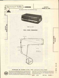 juliette model el-1988 am fm clock radio sams photofact manual