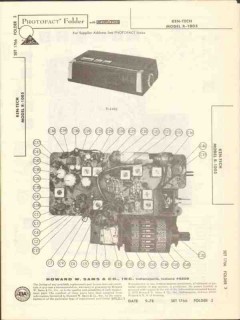 ken-tech model r-1005 am fm clock radio sams photofact manual