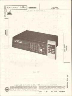 teknika model 6301 television tv remote control sams photofact manual teknika model 6301 television tv remote control sams photofact manual
