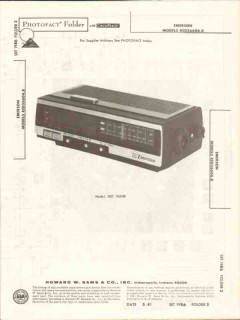 emerson models red5660a b am fm clock radio sams photofact manual